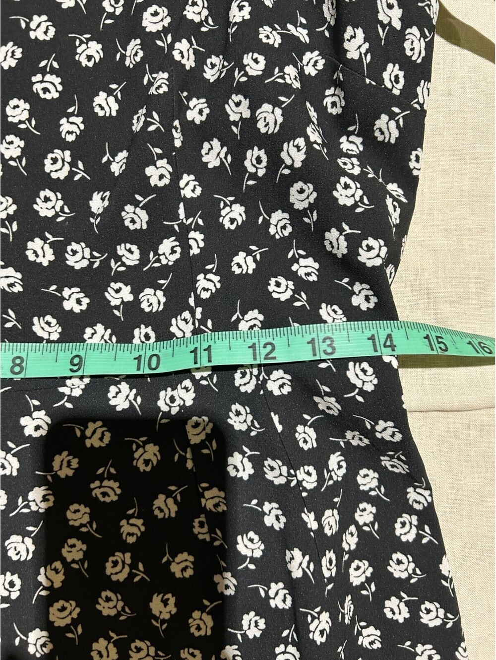 Vintage Dolce & Gabbana Flower Print Square Neck Dress Size 8 - Picture 7 of 9